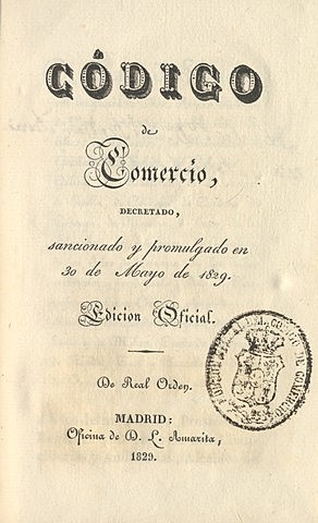 Codigo de Comercio español de 1829