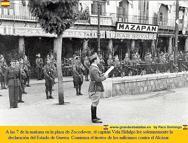 El general Francisco Franco decide destinar una importante parte de sus fuerzas para liberar a los rebeldes asediados en el Alcázar de Toledo. Franco concentra el poder entre los sublevados: es designado generalísimo y jefe del gobierno.