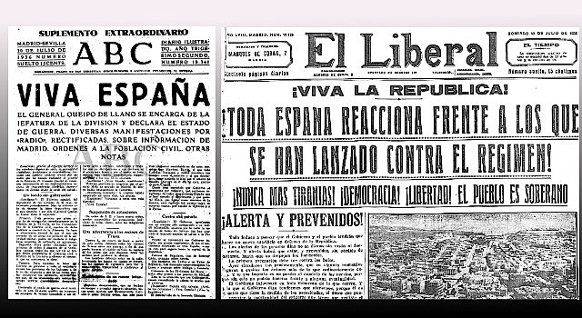 Sublevación en contra del Frente Popular y la República