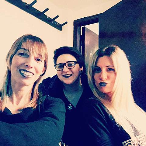 Con Ale y Sil por dar la clase de ataúd!!!