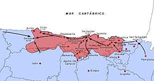 Los franquistas conquistan Bilbao y el resto de los territorios vascos que no se hallaban bajo su control.