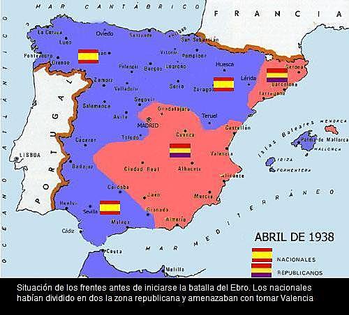 Decisiva derrota de las fuerzas republicanas en la batalla del Ebro.