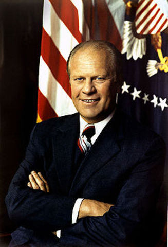 Gerald R. Ford takes office