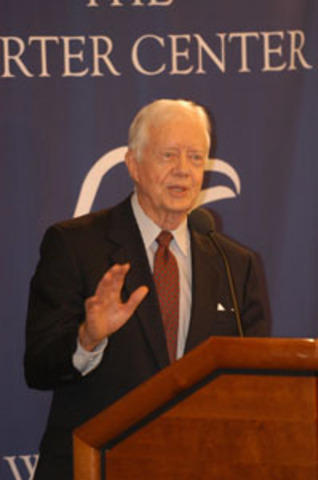 Jimmy Carter negotiates the Camp David Accords to promote peace in the Middle East