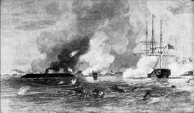 Monitor and Merrimack battle