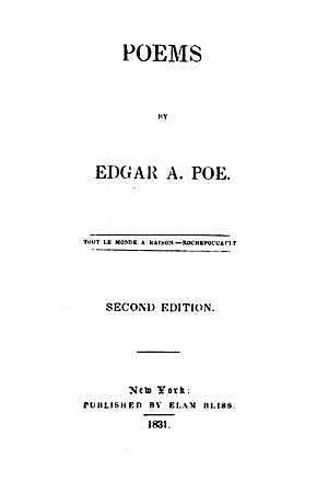 "POEMS by Edgar Allan Poe"