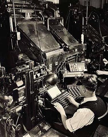 las máquinas de composición tipográficas