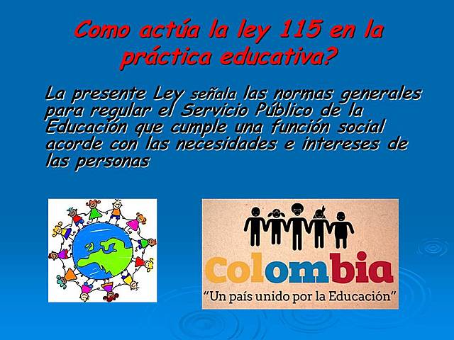 ley 115: ley general de educación