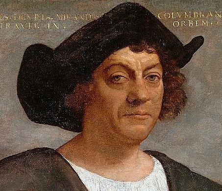 Colombus' ekspedisjon kommer til Amerika