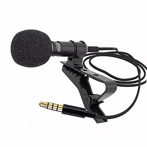 The first clip-on microphones