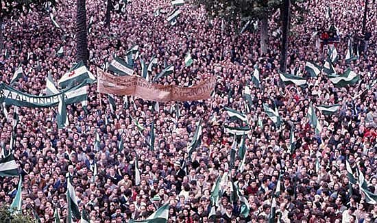 Manifestaciones en Andalucía
