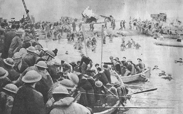 De allierte evakuert fra Dunkerque