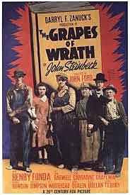 The grapes of wrath (El raïm de la ira) pel·lícula de John Ford, basada en la novel·la de John Steinbeck, sobre la classe treballadora durant la Gran Depressió.