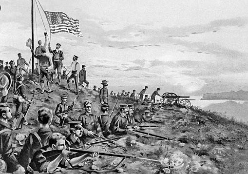 The U.S invades Cuba