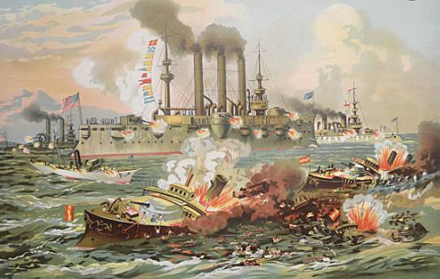 Destruction of the Spanish fleet in Cuba