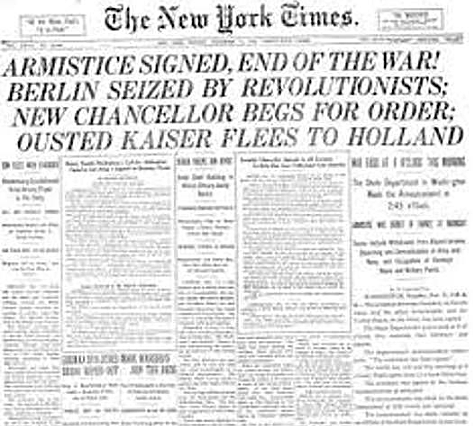 Armistice is signed between the U.S and Spain