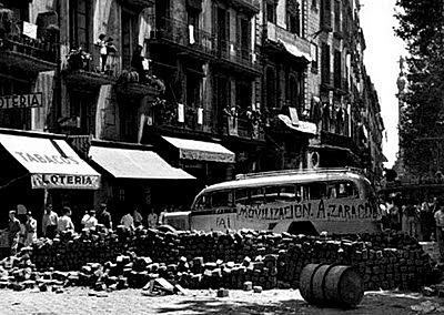 Luchan entre sí en Barcelona distintas fuerzas republicanas enfrentadas a causa de la primacía de la revolución o la organización militar.