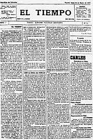 Se funda el periodico el TIEMPO