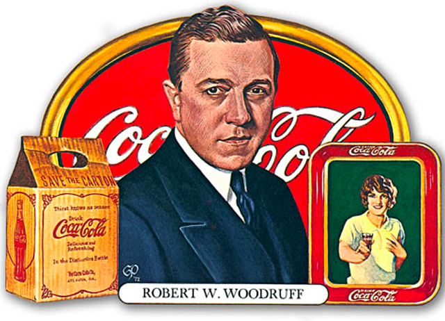 Negli anni trenta, il figlio Robert W. Woodruff diventa Presidente della Coca-Cola, fino alla sua morte nel 1985.
