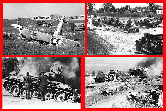 Оточення і знищення радянських військ в «котлі» під Уманню.