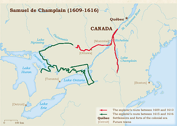 Champlain's Arrival in North America
