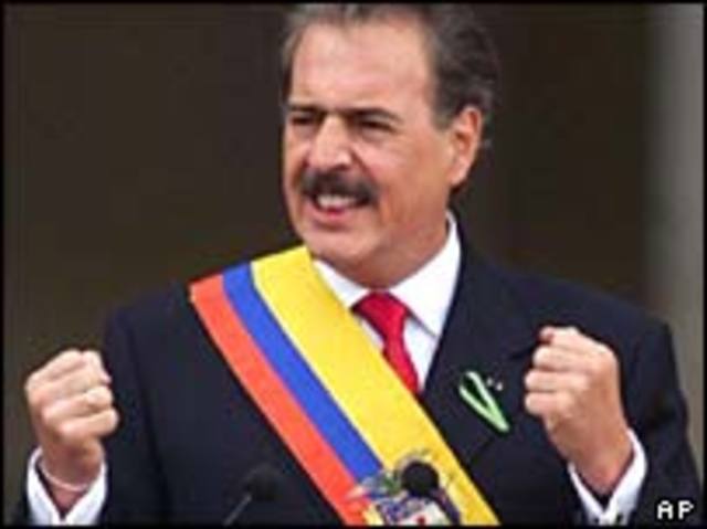 Andres Pastrana - Elegido como Presidente