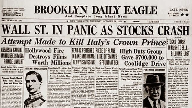 1929: Urte kaoitikoa