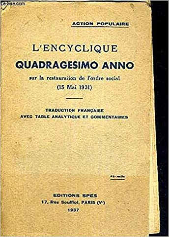 Quadragesimo anno.