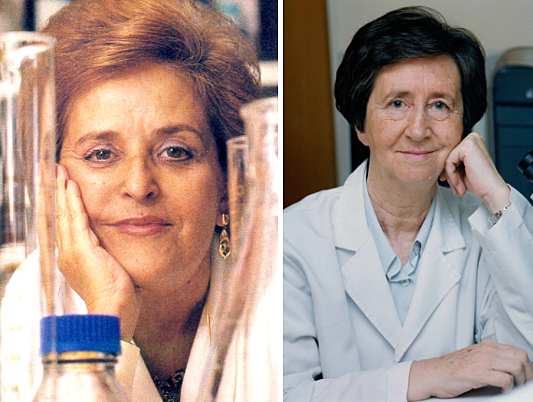 María Cascales y Margarita Salas