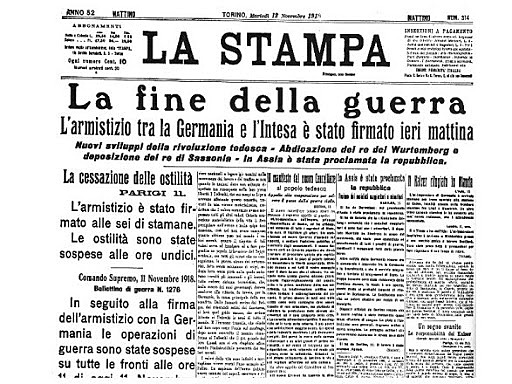 Fine Prima Guerra Mondiale