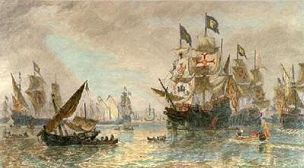 Defeat of the Spanish armada