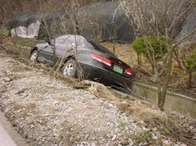 First time car flipped over