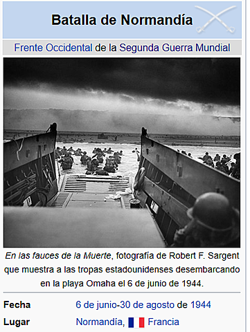 Desembarco de Normandía.