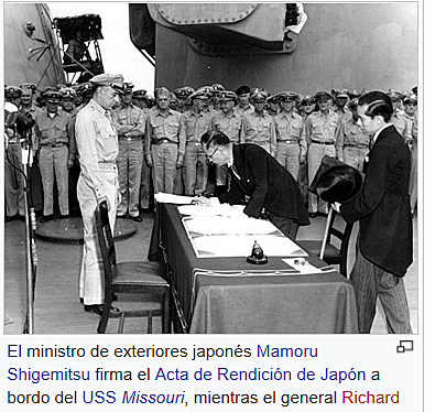 Bombas atómicas contra Japón. Capitulación japonesa