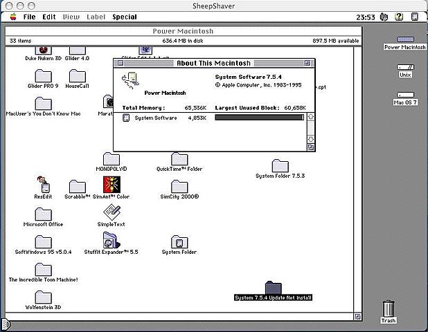 Mac OS 7.5.4