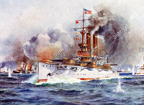 Destruction of the Spanish fleet in Cuba