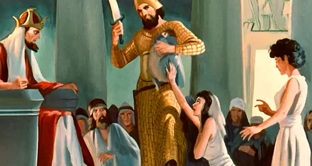 Solomon judges the Two Women