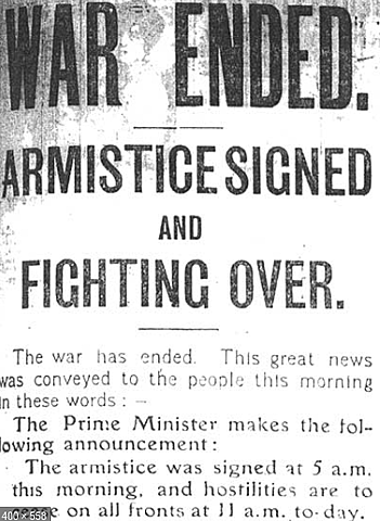 Armistice is signed between the U.S. and Spain