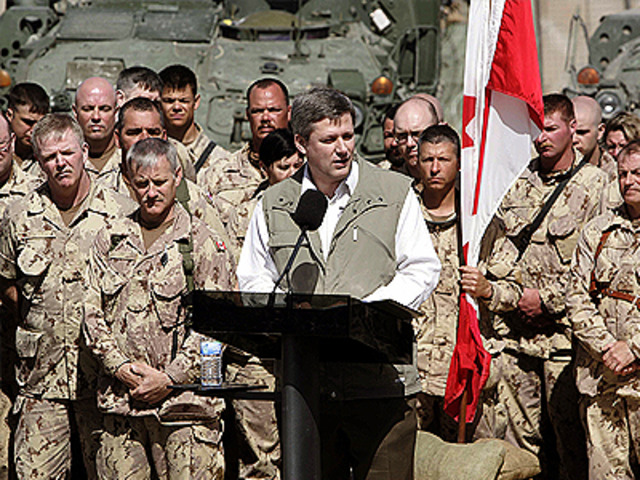 Canada with NATO enters Afghanistan