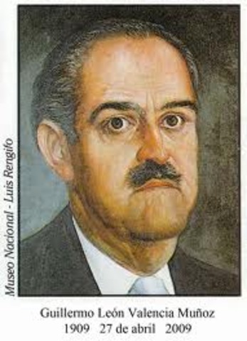 Presidente Electo Guillermo León Valencia