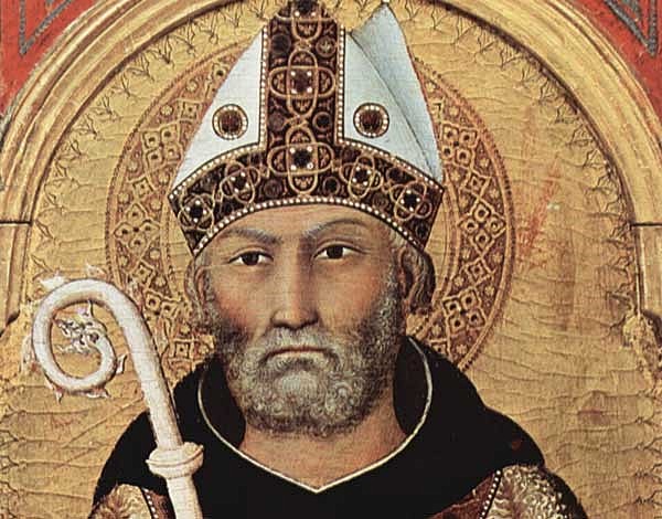 SAN AGUSTÍN (354-430) Aurelio Agustín nació el año 354 d.C. en Tagaste, Numidia (Argelia). Estudió humanidades en Cartago.Murió siendo obispo.