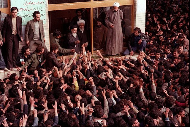1974 Ayatollah Khomeini calls for an Islamic Republic in Iran