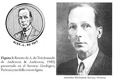 Alexander Logie du Toit, A la luz de sus investigaciones du Toit publicó una revisión de la evidencia estratigráficas y de radioisótopo de esas regiones que soportaron las ideas de Alfred Wegener
