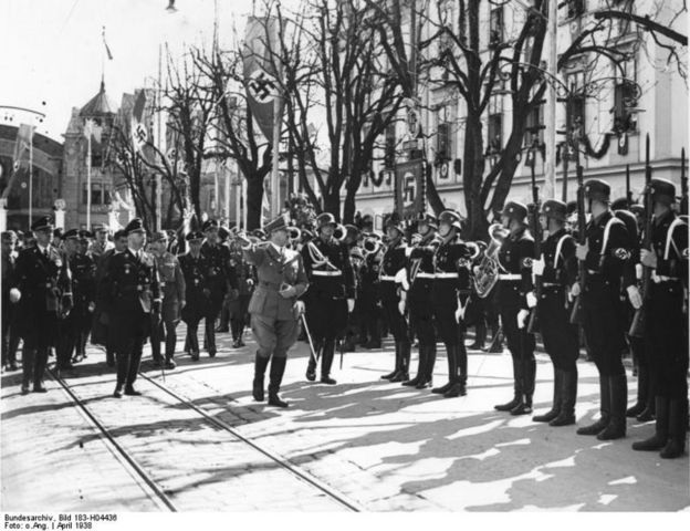 The SS (Gestapo) formed in Germany to spearhead the “Final Solution