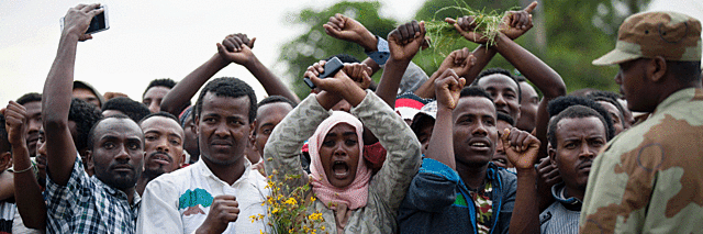 Protestas contra el régimen en Etiopía