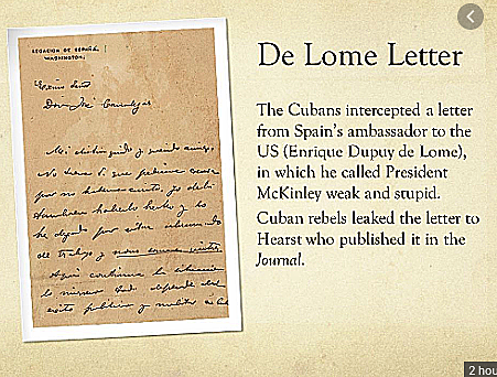 Publication of the De Lome Letter