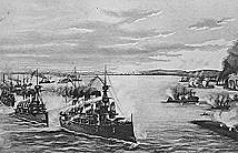 Destruction of the Spanish fleet in Cuba
