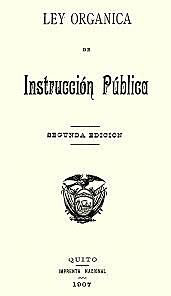 Ley orgánica de instrucción pública