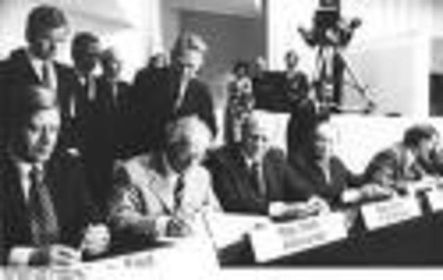 Gerald Ford signs the Helsinki Accords on European security