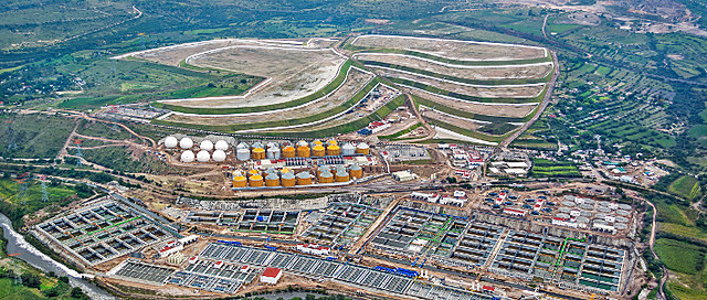 Construcción de la Planta de Tratamiento de Aguas Residuales Atotonilco.